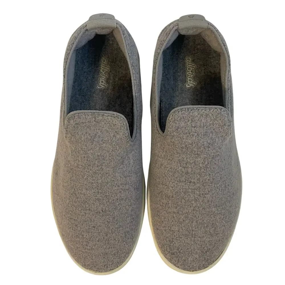Allbirds Wool Lounger Classic Casual Slip On Loafers Women's 8 Light Blue Gray